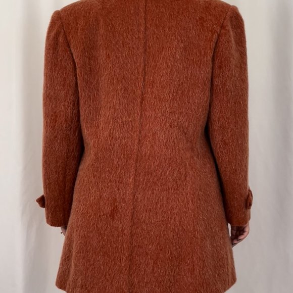 Rust Brushed Coat - Picture 2 of 6